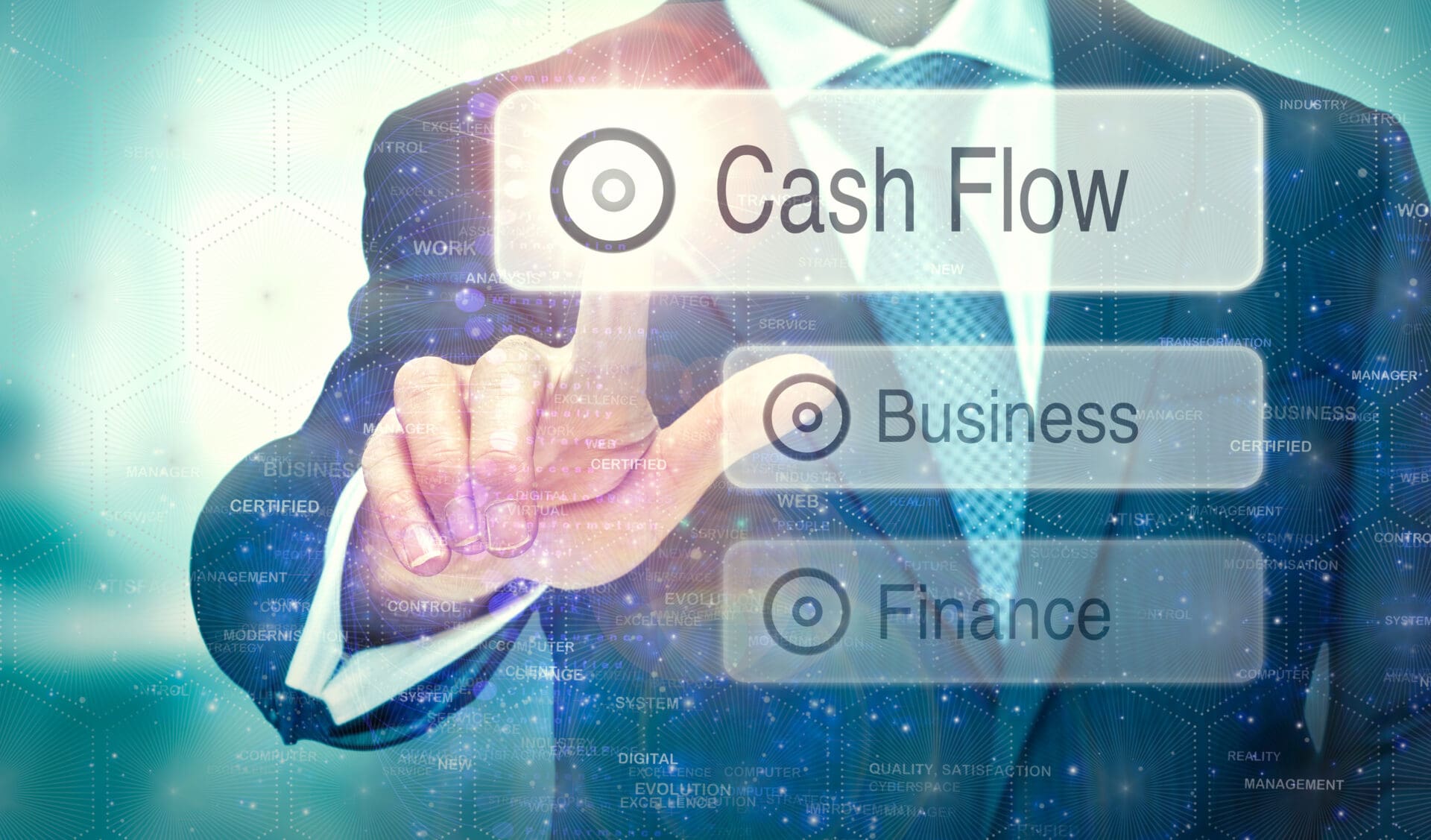 Cash flow, business, and finance options.